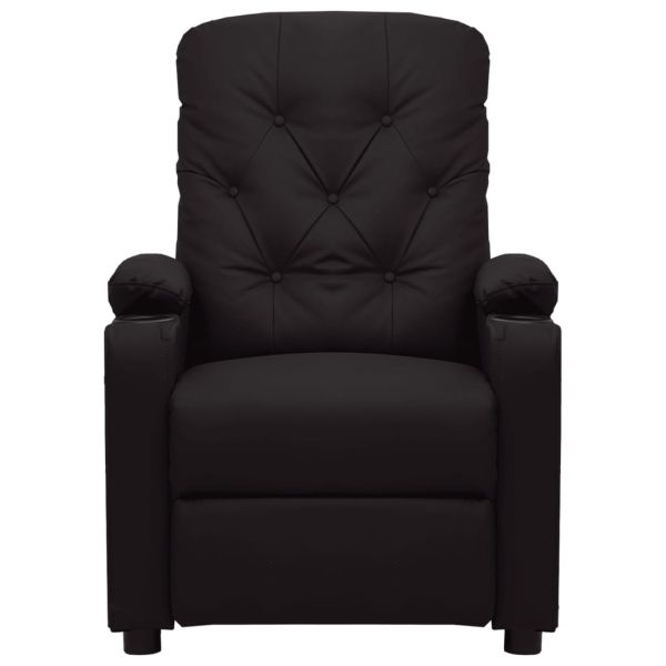 Електрически наклоняем стол, черен, изкуствена кожа