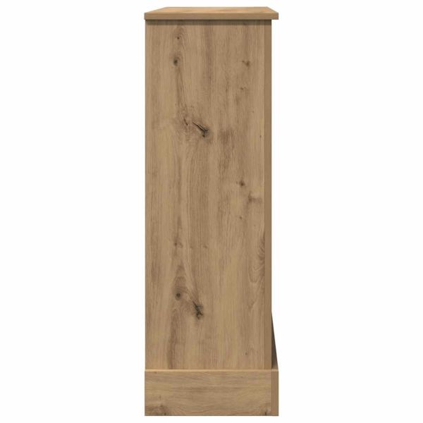 Облицовка за камина, дъб артизан, 90x30x90 см, инженерно дърво