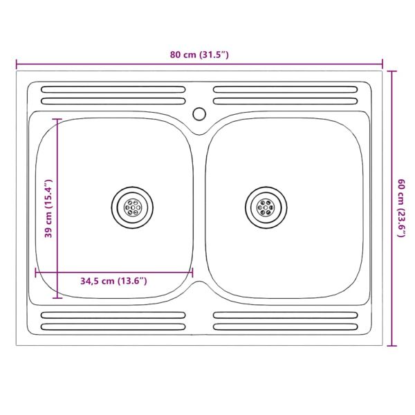 Кухненски шкаф Kalmar Черно 80 x 46 x 81,5 см Инженерно дърво