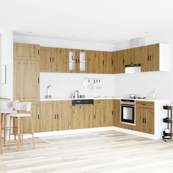 Мивка с шкаф Porto Кафяво 80 x 46 x 81,5 см Инженерно дърво