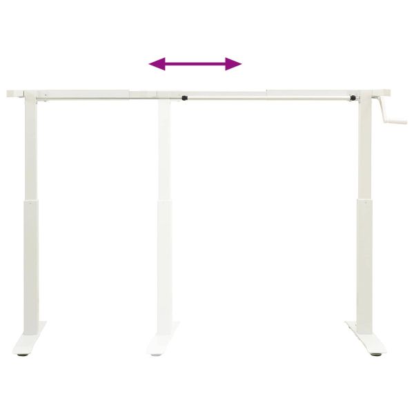 Бюро със съхранение Бял и светъл кафяв 140 x 60 cm Масивен дъб