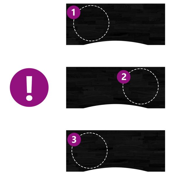 Бюро със съхранение Черен и тъмен кафяв 120 x 60 cm Масивен дъб