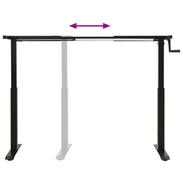 Бюро със съхранение Черен и тъмен кафяв 120 x 60 cm Масивен дъб