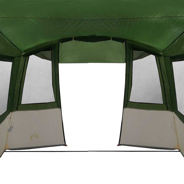 Тент за багажник на караван с покрив Зелен 352 x 250 x 245 см