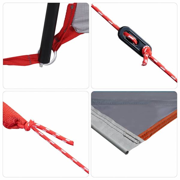 Палатка за задна врата на автомобил с покрив Сив и оранжев