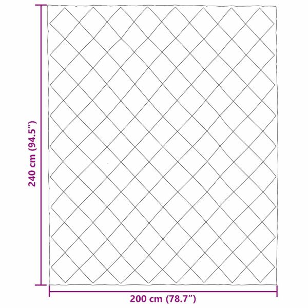 Пълно годишно юрганче Зелен и антрацит 240 x 200 cm Микрофибър