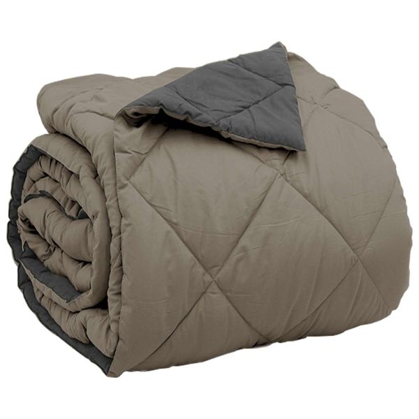 Пълно годишно юрганче Светло сиво и антрацит 220 x 240 cm