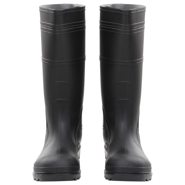 Ботуши за дъжд, черни, размер 46, PVC