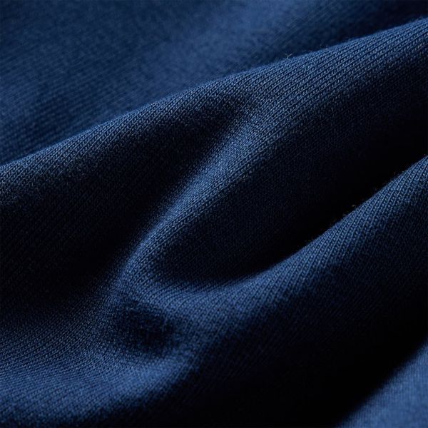 Детска рокля с дълъг ръкав, тъмносиня, 128