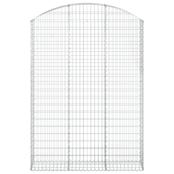 Дъговидна габионна кошница 150x30x200/220 см поцинковано желязо