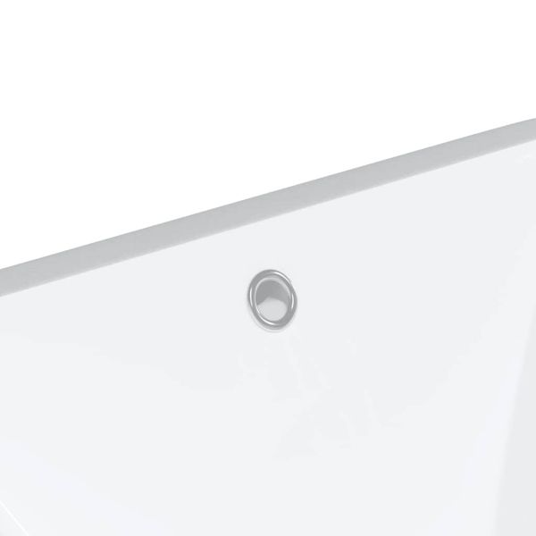 Мивка за баня, бяла, 52x38,5x19,5 см, правоъгълна, керамика