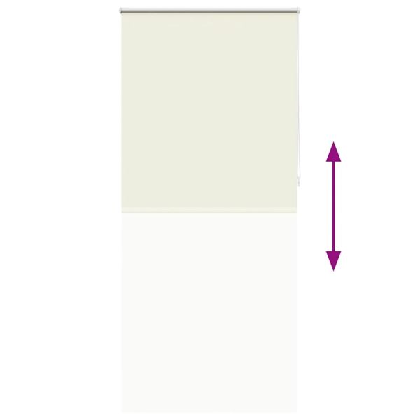 Затъмняваща ролетна щора 84,4x230 см, ширина на плат 80 см, почти бяла