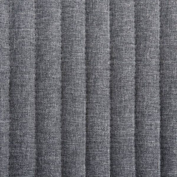 Трапезни столове, 2 бр, тъмносиви, текстил