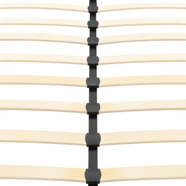 Рамка за легло без матрак, черна, изкуствена кожа, 200x160 см