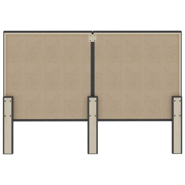 Табла за спалня тъмносива текстил 140x200 см