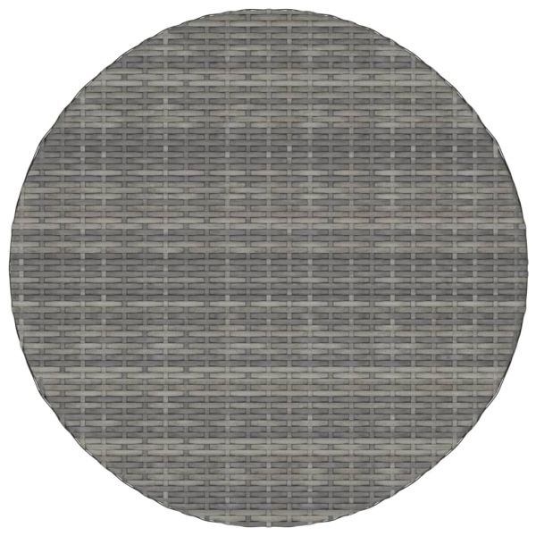 Градинска маса, сива, 70x70x73 см, полиратан