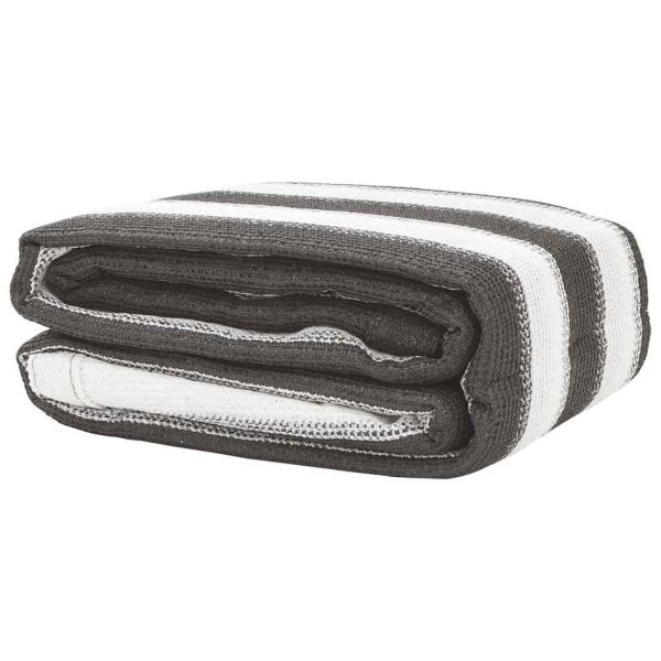 Килим за палатка, 250x300 см, антрацит и бяло