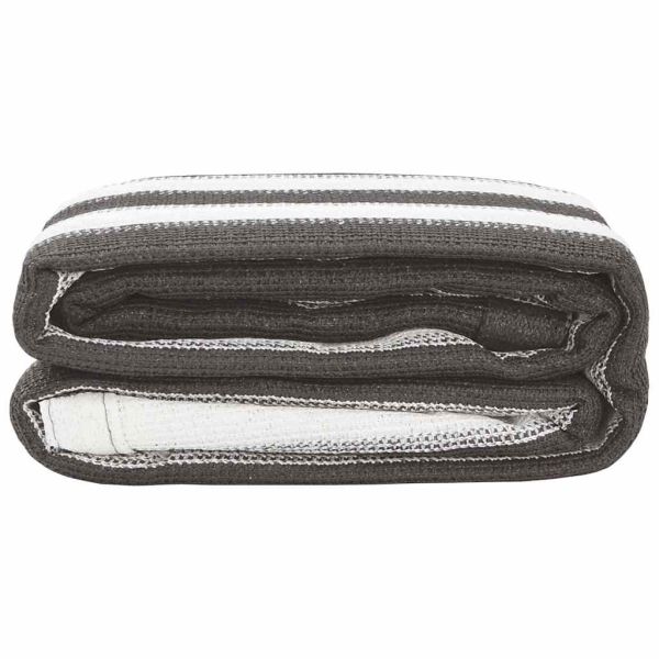 Килим за палатка, 250x300 см, антрацит и бяло