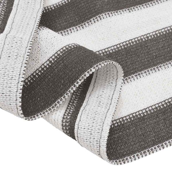 Килим за палатка, 250x300 см, антрацит и бяло