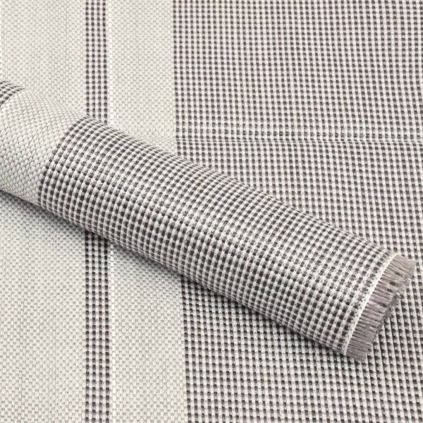 Килим за палатка, 650x250 см, тъмносив