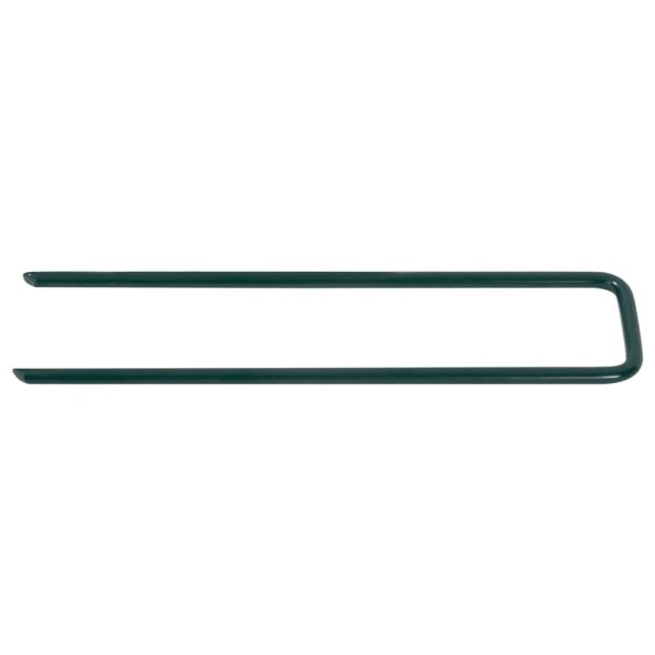 Пирони за изкуствена трева, 100 бр, П-образни, желязо