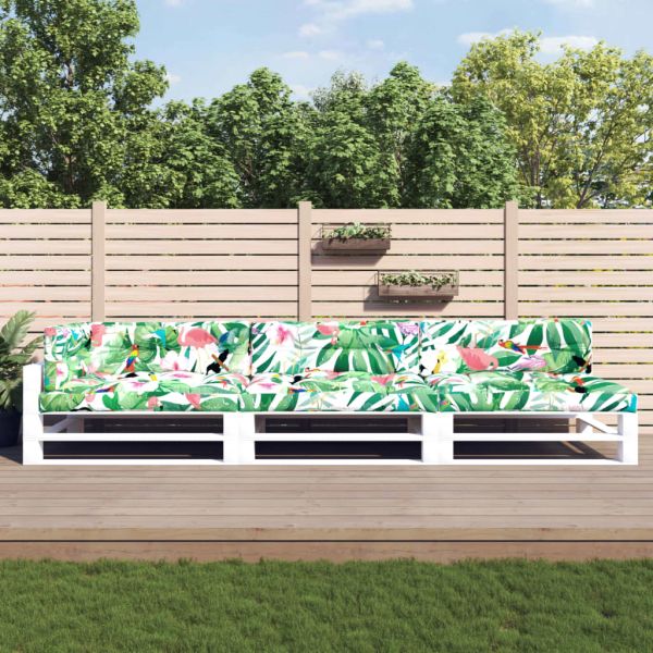 Палетни възглавници, 7 бр, многоцветни, текстил