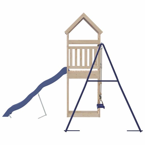 Комбинирано детско съоръжение за игра на открито, бор масив