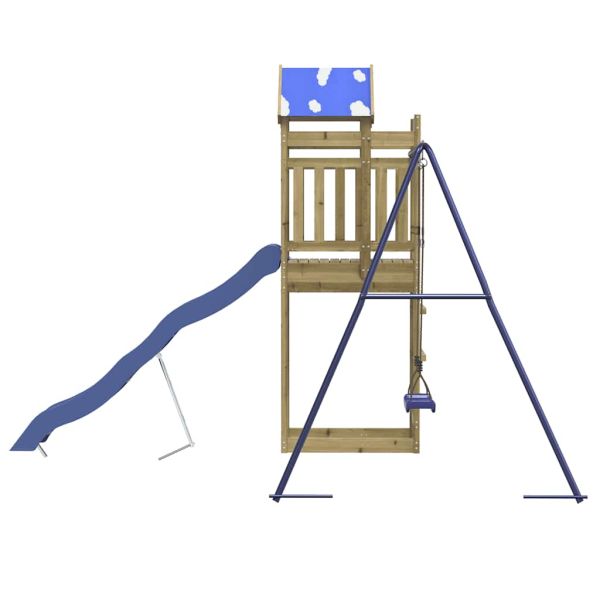 Комбинирано детско съоръжение за игра, импрегниран бор