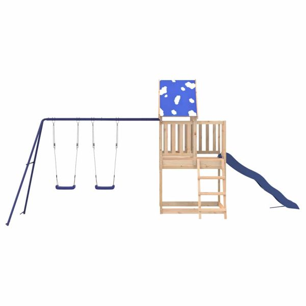 Комбинирано детско съоръжение за игра на открито, бор масив