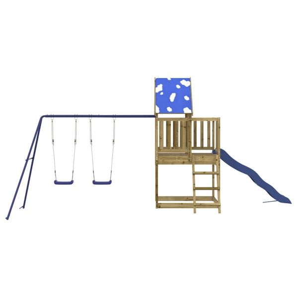 Комбинирано детско съоръжение за игра, импрегниран бор