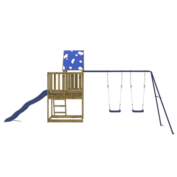 Комбинирано детско съоръжение за игра, импрегниран бор