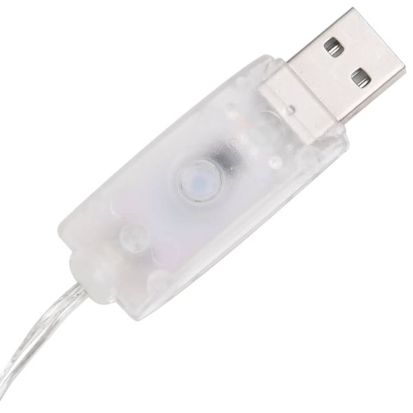 Акрилна декоративна пирамида LED светещ конус син 120 см