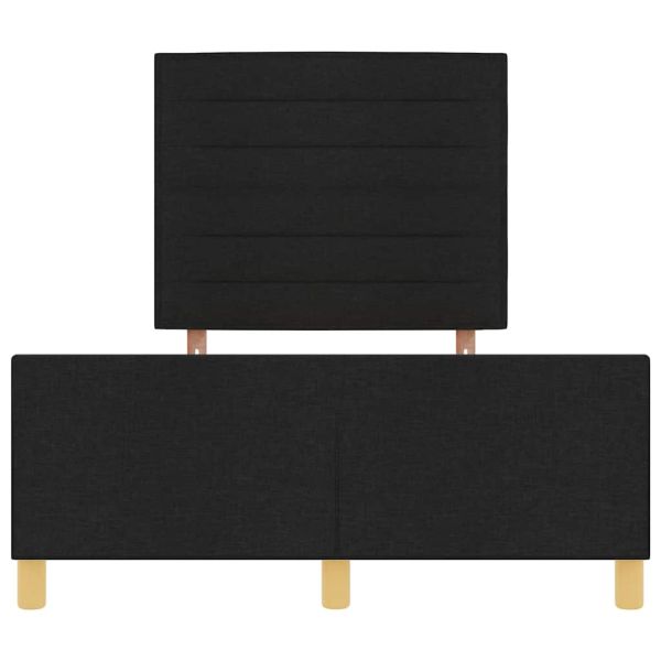 Рамка за легло с таблото Черно 120 x 200 cm текстил