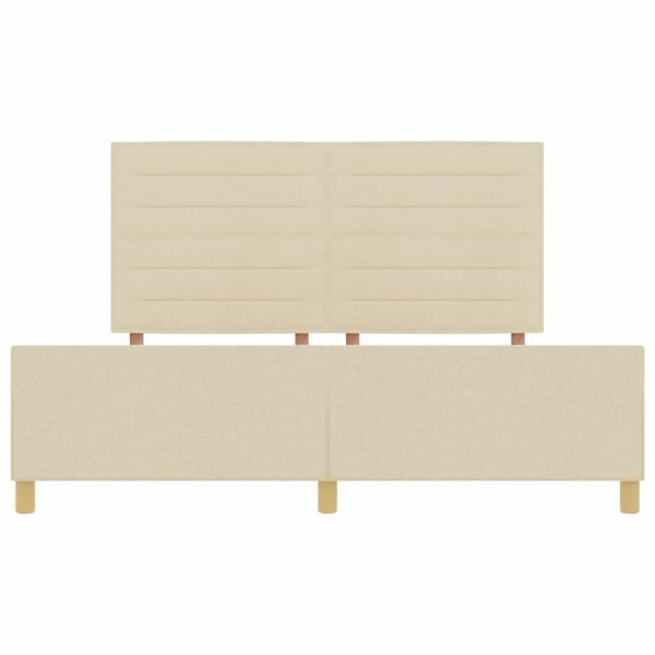 Рамка за легло с таблото Крем 180 x 200 cm текстил