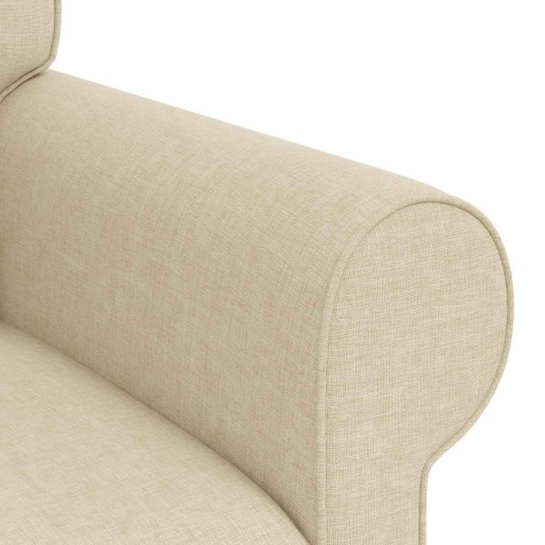 Диван 2 pcs Крем Общи размери: 155 x 82 x 80 см (Ш x Дълб x В)