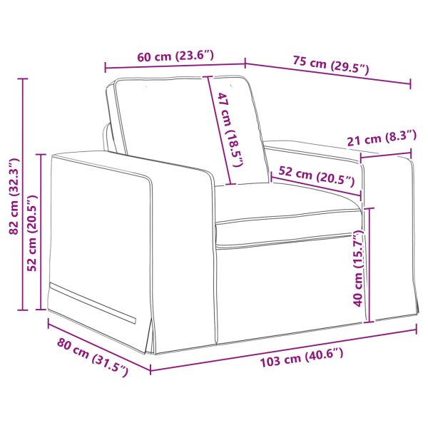 Диван 140cm 2 pcs Таупе Метал