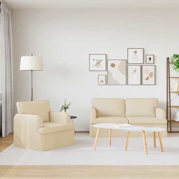 Диван 2 pcs Крем Метал