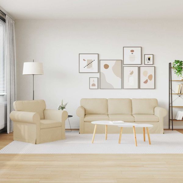 Диван 2 pcs Крем Метал