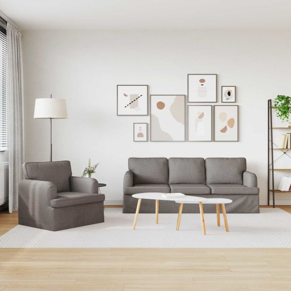 Диван 180cm 2 pcs Таупе Метал