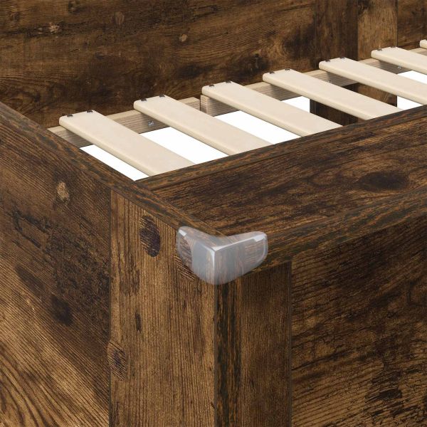 Двуетажно легло за деца Димян дъб 90 x 190 cm Инженерно дърво