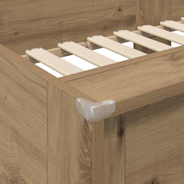 Двуетажно легло за деца Дъб 100 x 200 cm Инженерно дърво