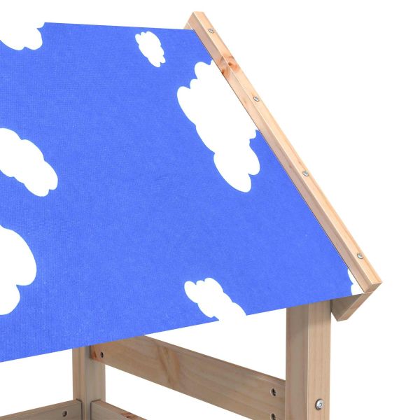 Игрална кула Кафяво 52,5 x 110,5 x 215 см Солидно борово дърво