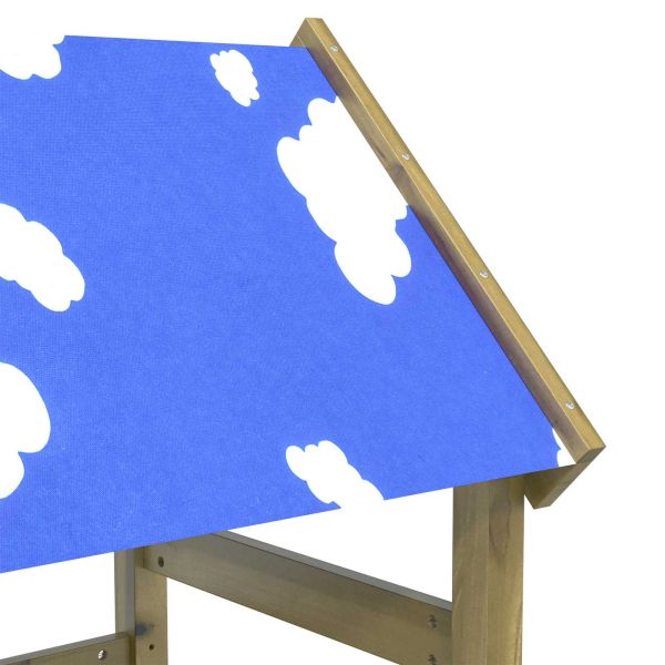 Игрална кула Кафяво Солидна импрегнирана дървесина