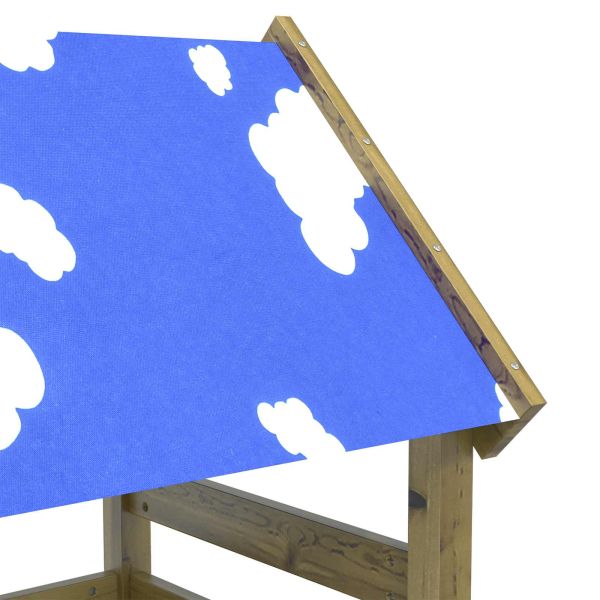 Игрална кула Кафяво Солидна импрегнирана дървесина