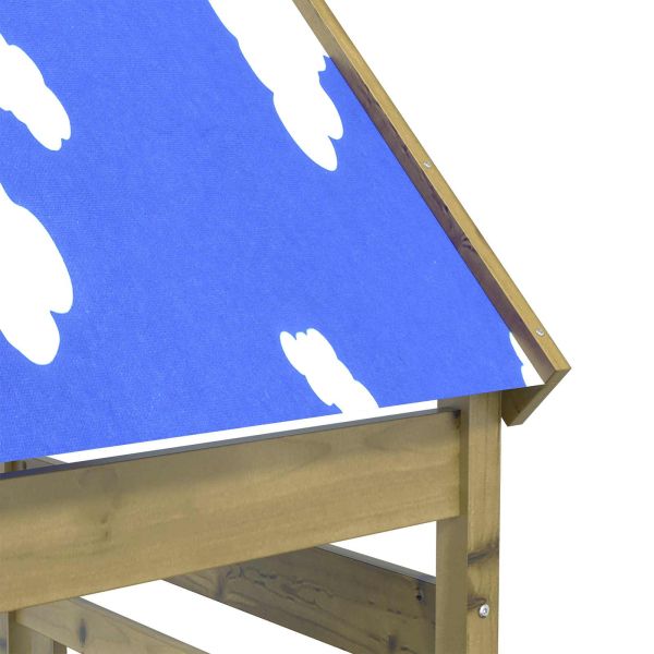 Игрална кула Кафяво Солидна импрегнирана дървесина