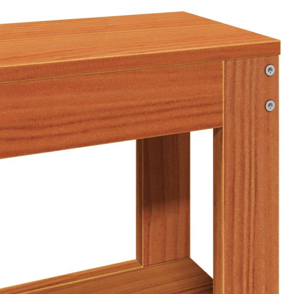 Рамка за легло с таблото Кафяво с восъчно покритие 120 x 200 cm