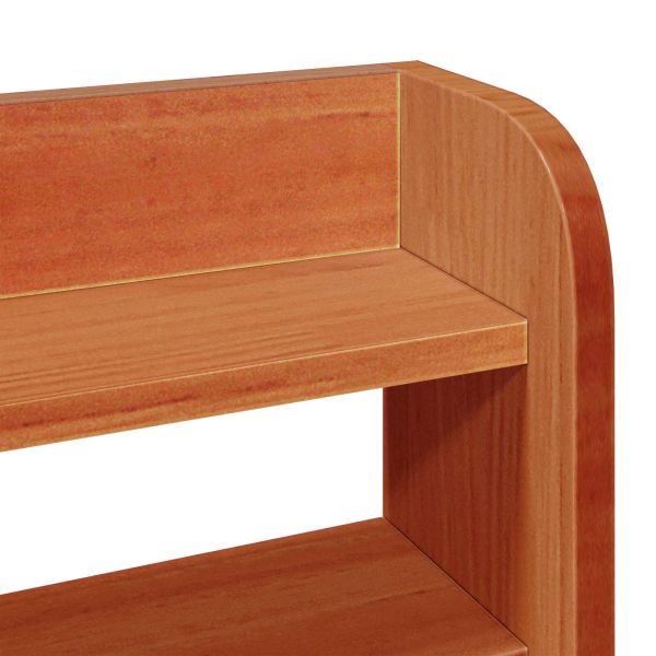 Рамка за легло 2 pcs Кафяво с восъчно покритие Солиден бор