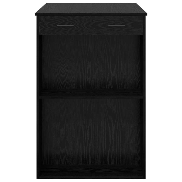 Бар маса с рафт Черния дъб 102 x 70 x 103,5 см Инженерно дърво