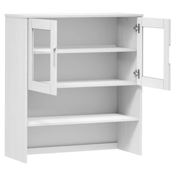 Надстройка за шкаф MOLDE бял 90x35x100 см бор масив