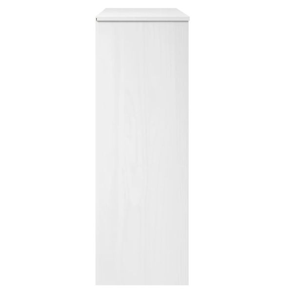 Надстройка за шкаф MOLDE бял 90x35x100 см бор масив